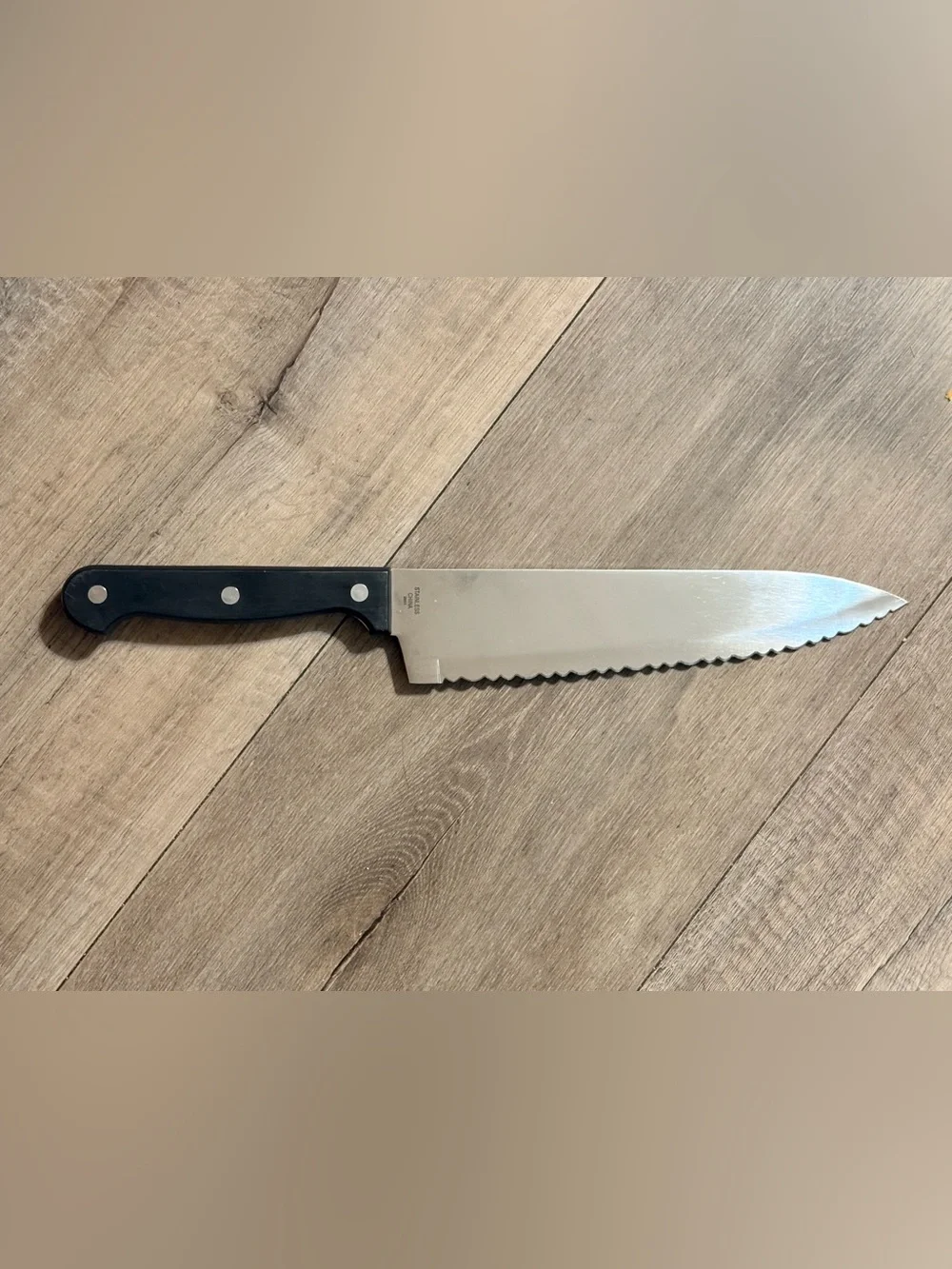 Ginsu Dishwasher Safe Serrated Slicing Utility Kitchen Knife 8